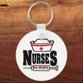 Verpleegkundigen roepen de schokken sleutelhanger (Voorkant)