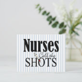 Verpleegkundigen roepen de Shots Briefkaart (Staand voorkant)