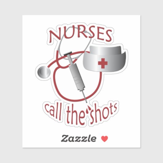 Verpleegkundigen roepen de Sticker van de Vinylwij (Vel)