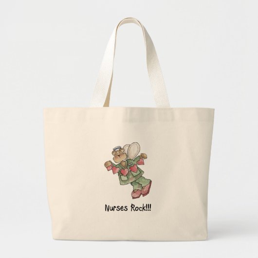 Verpleegkundigen rotszak grote tote bag (Voorkant)