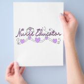 Verpleegkundigen Roze ontwerp Flyer (Hand)