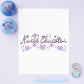 Verpleegkundigen Roze ontwerp Flyer (Enkel)