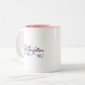 Verpleegkundigen Roze ontwerp Tweekleurige Koffiemok (Voorkant links)