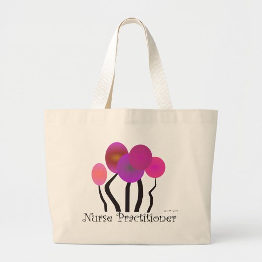 Verpleegkundigen schrijven kunstboomstammen grote tote bag (Voorkant)