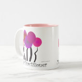 Verpleegkundigen schrijven kunstboomstammen tweekleurige koffiemok (Voorkant links)