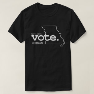 Verpleegkundigen stemmen Donker gekleurd T-shirt