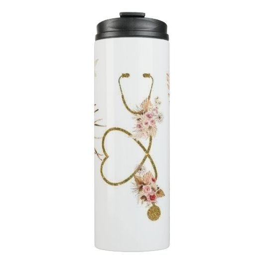 Verpleegkundigen Stethoscoop Thermosbeker (Voorkant)