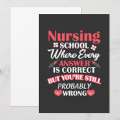 Verpleegkundigen | Student verpleegschool Kaart (Voorkant / Achterkant)