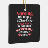 Verpleegkundigen | Student verpleegschool Keramisch Ornament (Rechts)