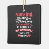 Verpleegkundigen | Student verpleegschool Keramisch Ornament (Links)