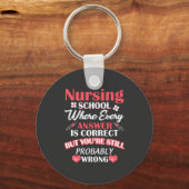 Verpleegkundigen | Student verpleegschool Sleutelhanger (Voorkant)