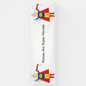 Verpleegkundigen Super Heroes (Blonde) Spandoek (Verticaal)