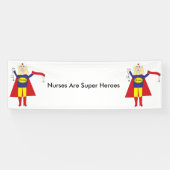 Verpleegkundigen Super Heroes (Blonde) Spandoek (Horizontaal)