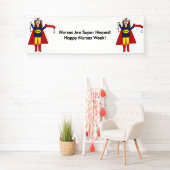 Verpleegkundigen Super Heroes (Brunette) Personali Spandoek (Insitu)