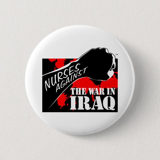 Verpleegkundigen tegen de oorlog in Irak Ronde Button 5,7 Cm (Voorkant)
