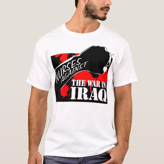 Verpleegkundigen tegen de oorlog in Irak T-shirt (Voorkant)
