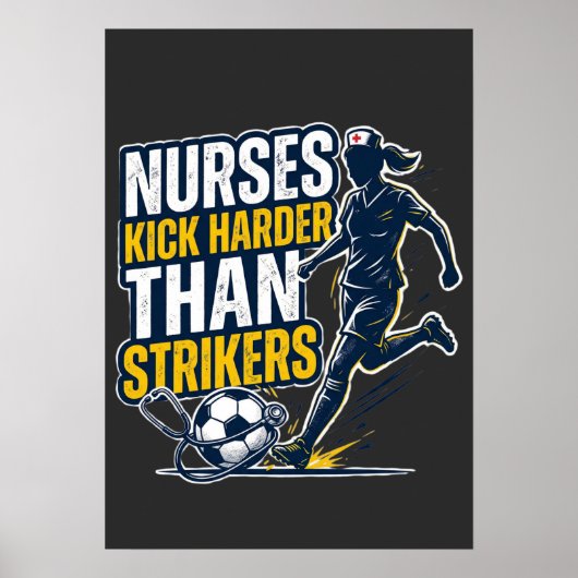 Verpleegkundigen trappen harder dan spitsers poster (Voorkant)