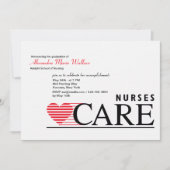 Verpleegkundigen Uitnodiging tot Afstuderen voor v (Voorkant)