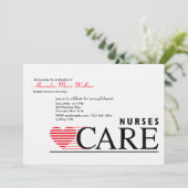 Verpleegkundigen Uitnodiging tot Afstuderen voor v (Staand voorkant)