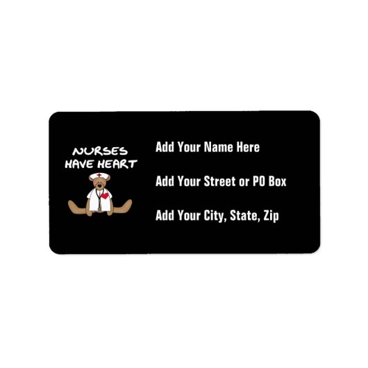 Verpleegkundigen van beer hebben T-shirts en gesch Etiket (Voorkant)