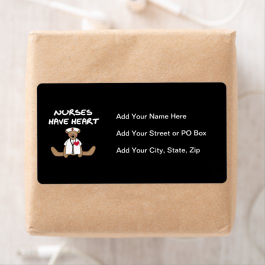 Verpleegkundigen van beer hebben T-shirts en gesch Etiket (Insitu)