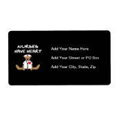 Verpleegkundigen van beer hebben T-shirts en gesch Etiket (Voorkant)