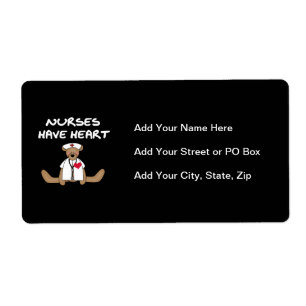 Verpleegkundigen van beer hebben T-shirts en gesch Etiket