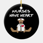 Verpleegkundigen van beer hebben T-shirts en gesch Keramisch Ornament (Achterkant)