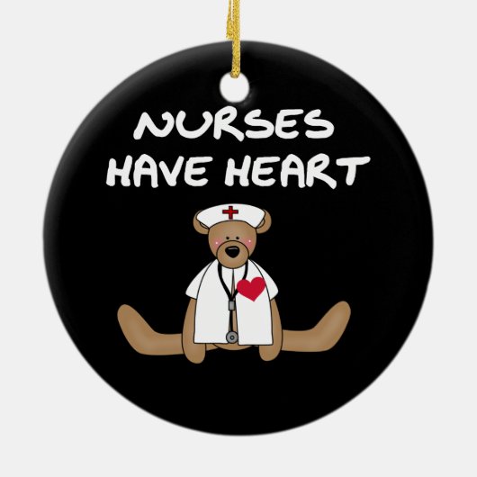 Verpleegkundigen van beer hebben T-shirts en gesch Keramisch Ornament (Achterkant)