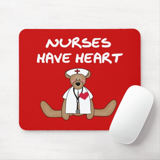 Verpleegkundigen van beer hebben T-shirts en gesch Muismat (Met muis)