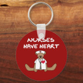Verpleegkundigen van beer hebben T-shirts en gesch Sleutelhanger (Voorkant)