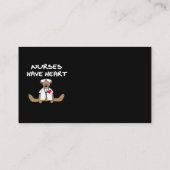Verpleegkundigen van beer hebben T-shirts en gesch Visitekaartje (Achterkant)