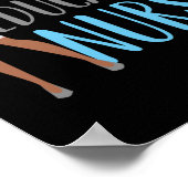 Verpleegkundigen van de zwarte en opgeleide verple poster (Hoek)