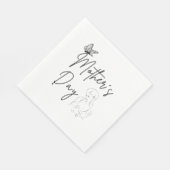 Verpleegkundigen van Moederdag Papier Napkins Servet (Hoek)