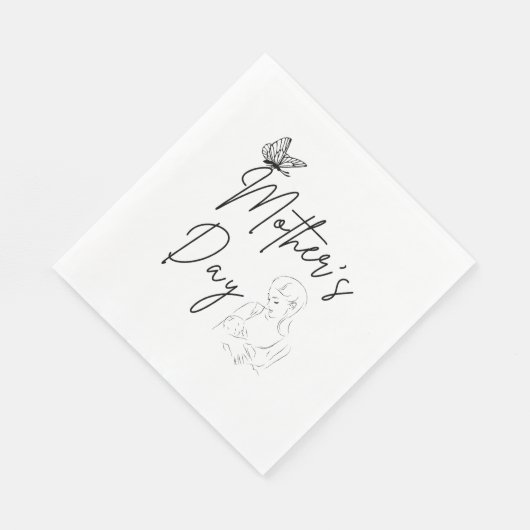 Verpleegkundigen van Moederdag Papier Napkins Servet (Hoek)
