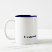 Verpleegkundigen verbeteren het leven. Aangepaste  Tweekleurige Koffiemok (Links)