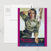 Verpleegkundigen Vereiste werving Poster Briefkaart (Voorkant / Achterkant)