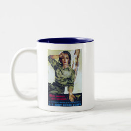 Verpleegkundigen Vereiste werving Poster Tweekleurige Koffiemok