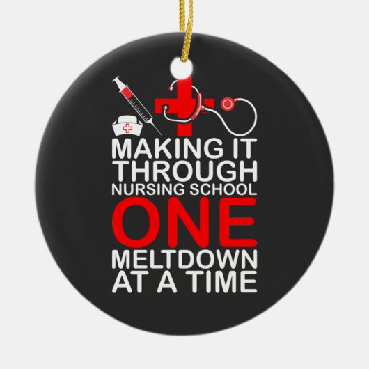 Verpleegkundigen | Verpleegkundigen via de verplee Keramisch Ornament (Voorkant)