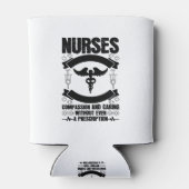 Verpleegkundigen, verpleging en verpleging blikjeskoeler (Achterkant)