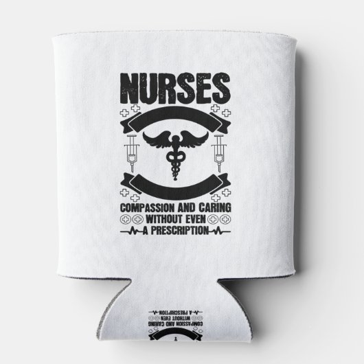 Verpleegkundigen, verpleging en verpleging blikjeskoeler (Achterkant)