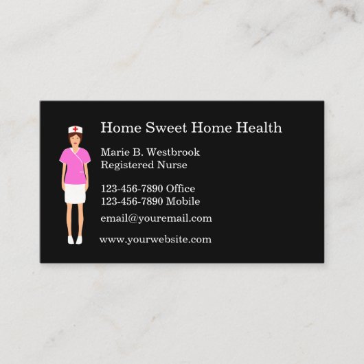 Verpleegkundigen Visitekaartjes thuiszorg (Voorkant)