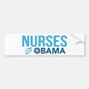 Verpleegkundigen voor Barack Obama Bumpersticker (