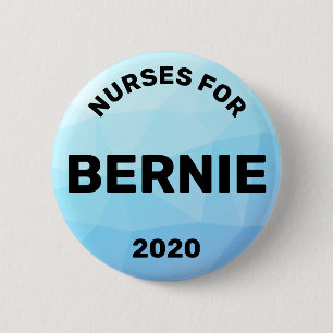 Verpleegkundigen voor Bernie Sanders 2020 Ronde Button 5,7 Cm