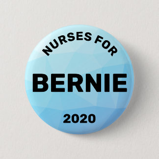 Verpleegkundigen voor Bernie Sanders 2020 Ronde Button 5,7 Cm