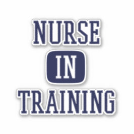 Verpleegkundigen voor de opleiding toekomstige ver sticker