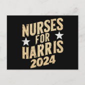 Verpleegkundigen voor Harris 2024 USA Briefkaart (Voorkant)