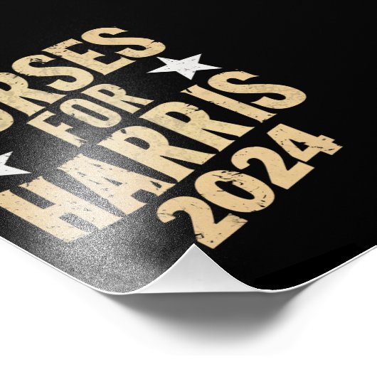 Verpleegkundigen voor Harris 2024 USA Foto Afdruk (Hoek)