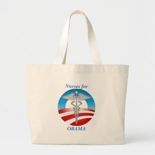 Verpleegkundigen voor OBAMA Grote Tote Bag