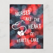 verpleegkundigen vormen het hart van de gezondheid briefkaart (Voorkant)